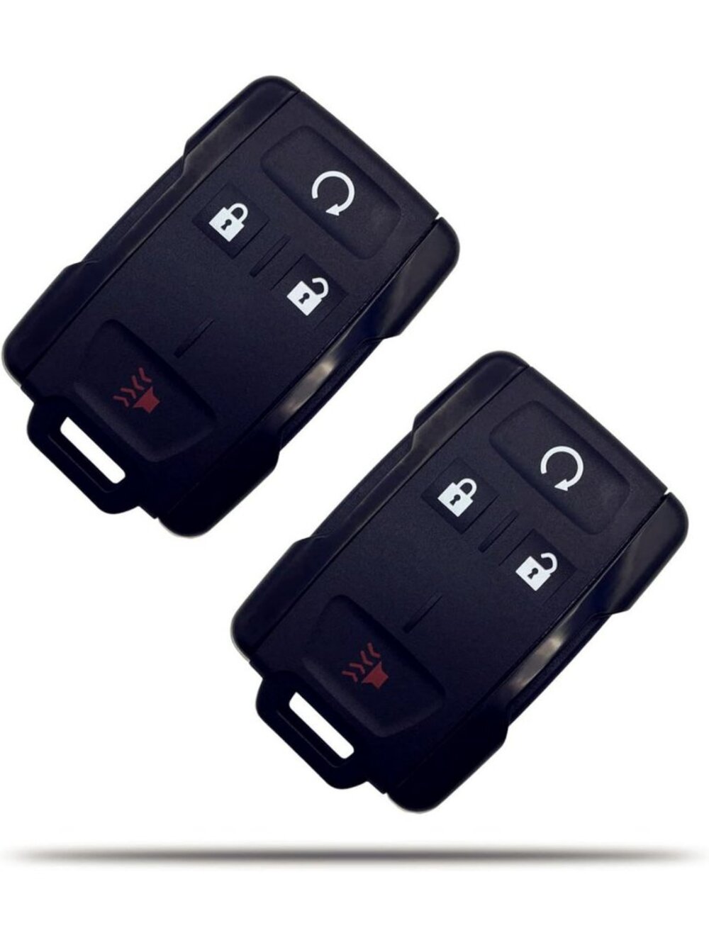 Key Fob Shell Case Replacement for Chevy/GMC - 4 Button Keyless Entry Cover